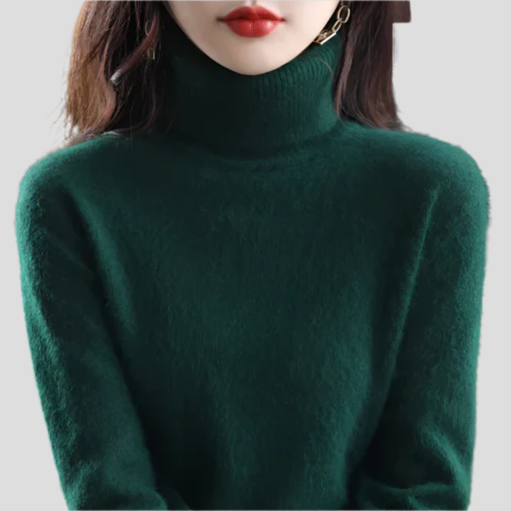 Pull à col roulé pour femme