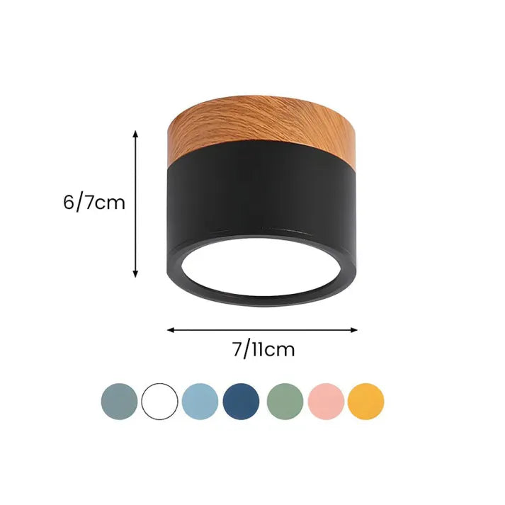 LumiZénith - Plafonnier LED Cylindrique pour Couloir Modern et Énergétiquement Efficace