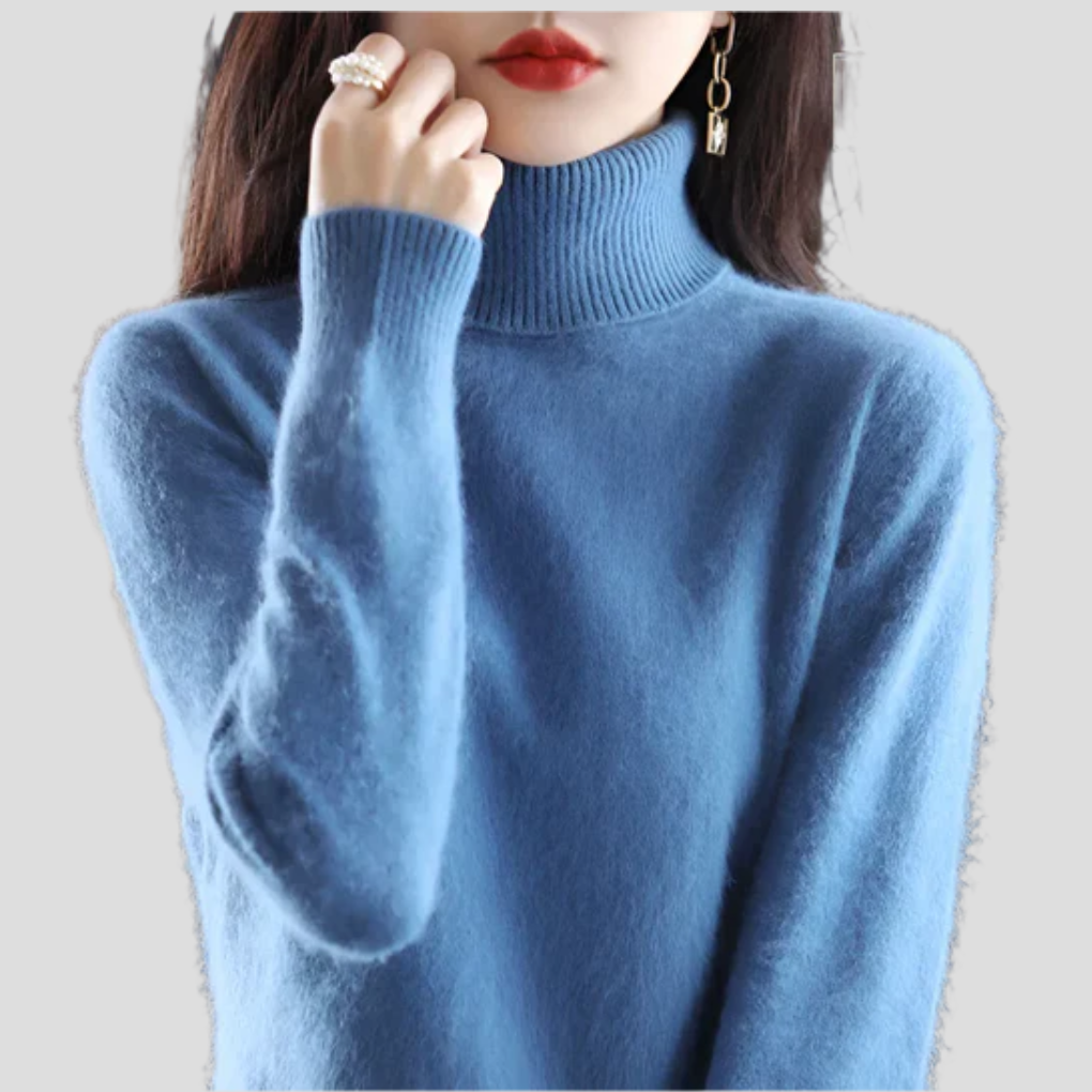 Pull à col roulé pour femme