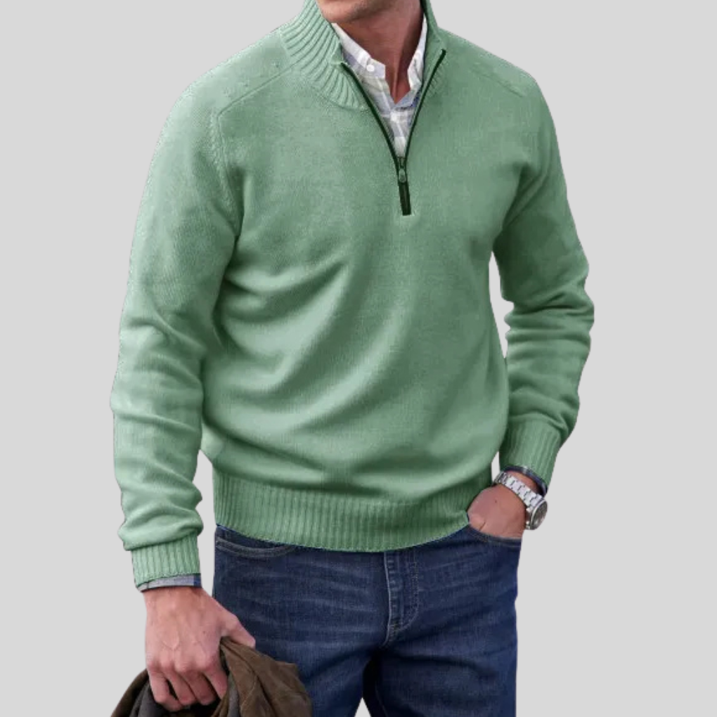 Pull à fermeture éclair pour homme