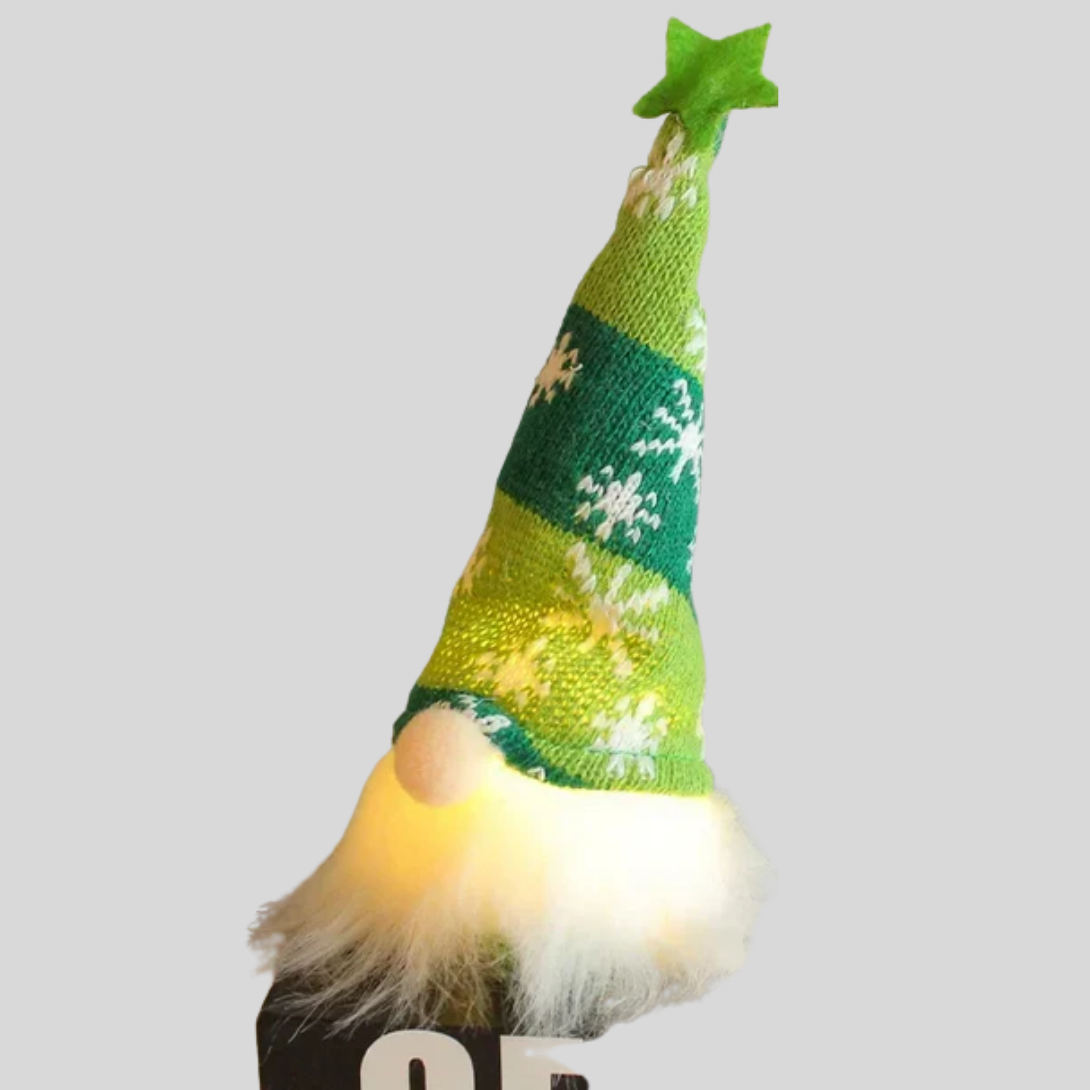 Ornements de Gnomes en Poupée Sans Visage LED