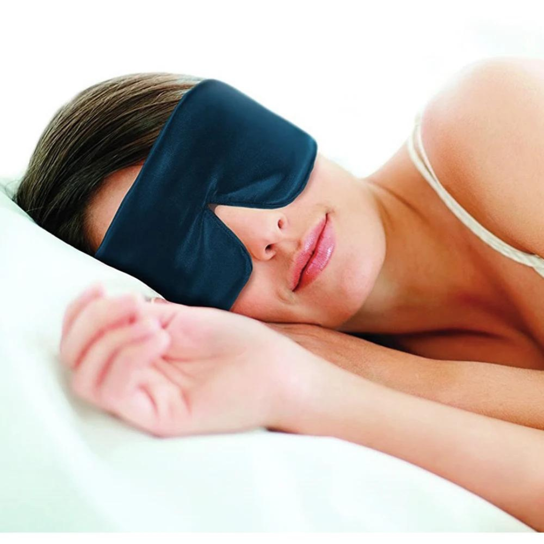 SnoozeLux - Masque de Nuit en Soie de Murier pour un Sommeil Réparateur