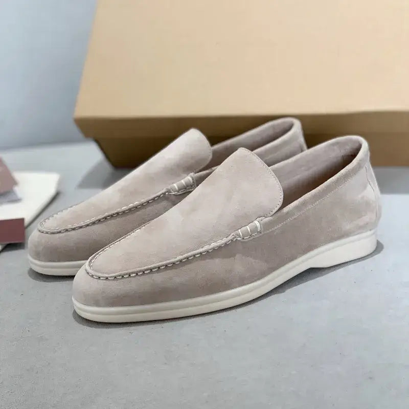 LuxeFoot - Loafers en Suède pour Hommes, Confort Élevé et Style Élégant