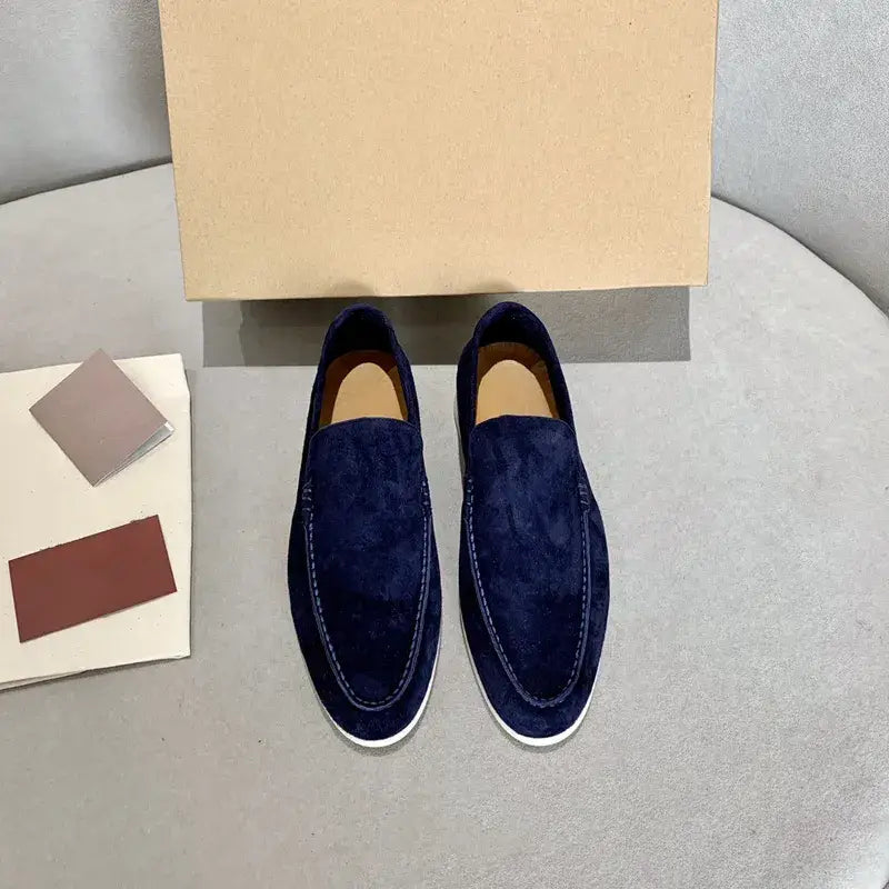LuxeFoot - Loafers en Suède pour Hommes, Confort Élevé et Style Élégant
