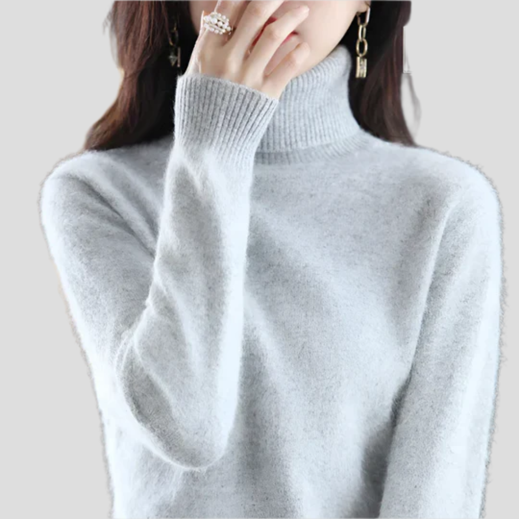 Pull à col roulé pour femme