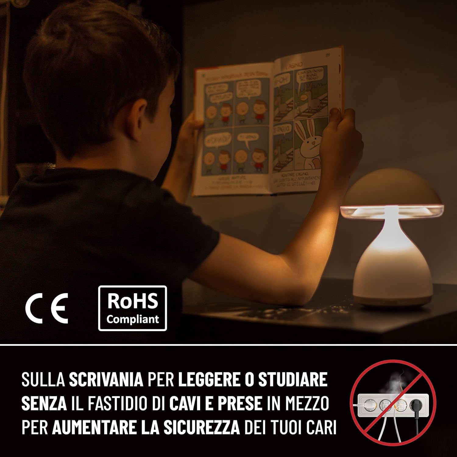 LumiRise - Réveil Intelligent avec Simulation de Lever de Soleil, Mode Coucher et Éclairage LED Dynamique