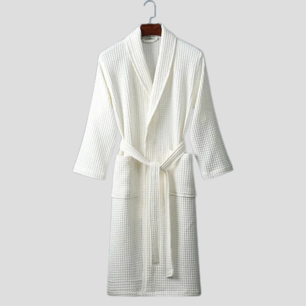 Peignoir en coton unisexe