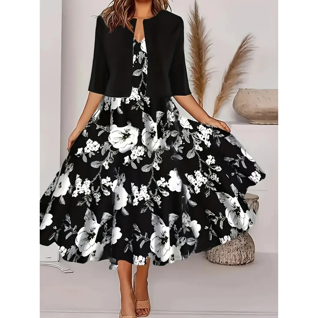 Robe Élégante à Imprimé Floral pour Femme