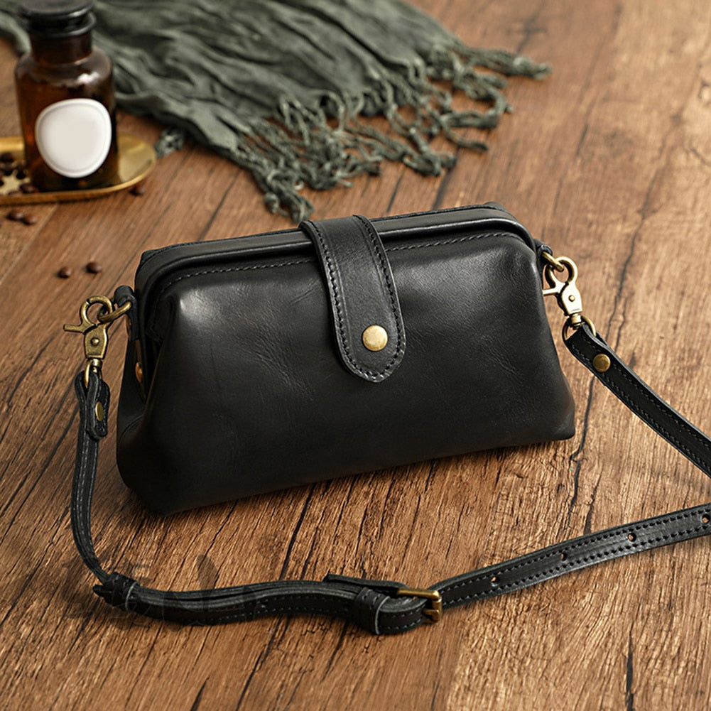 ChicCraft - Sac à Bandoulière en Cuir Premium Édition Artisanale - Élégance Vintage et Pratique