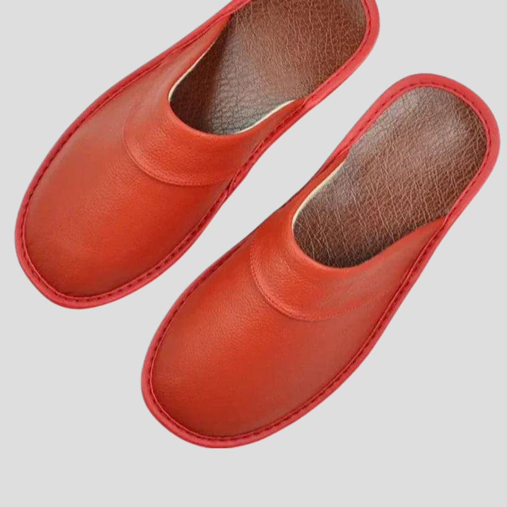 Pantoufles en cuir pour hommes