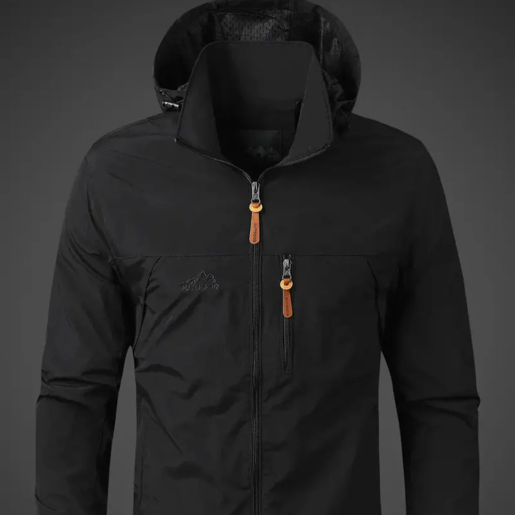 Veste d'extérieur pour homme résistante à l'eau et au vent