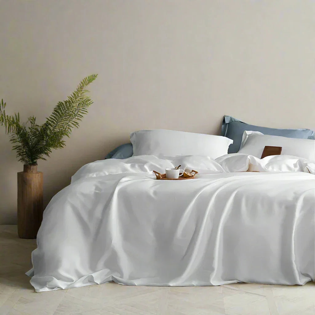 Ornamy - Housse de Couette en Coton Doux pour un Confort Optimal