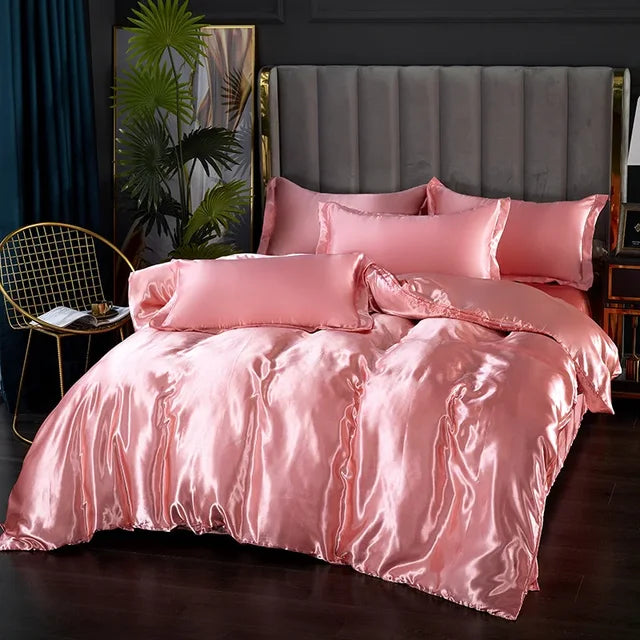 RêveLuxe - Housse de Couette Satinée Hypoallergénique 240x220 cm