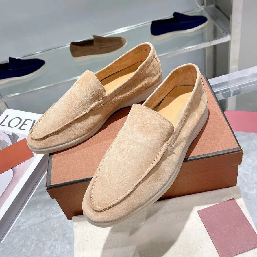 LuxeFoot - Loafers en Suède pour Hommes, Confort Élevé et Style Élégant