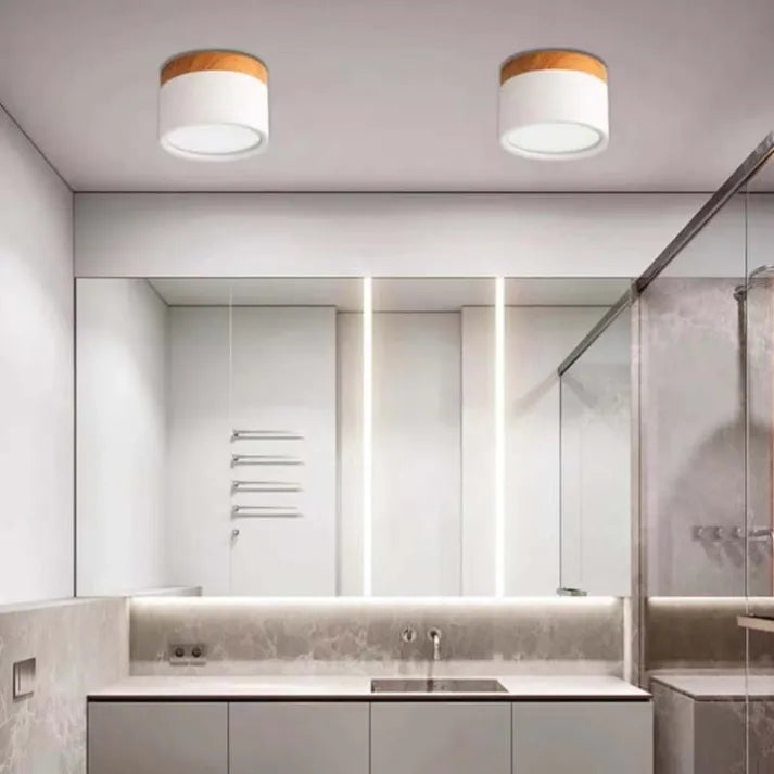 LumiZénith - Plafonnier LED Cylindrique pour Couloir Modern et Énergétiquement Efficace