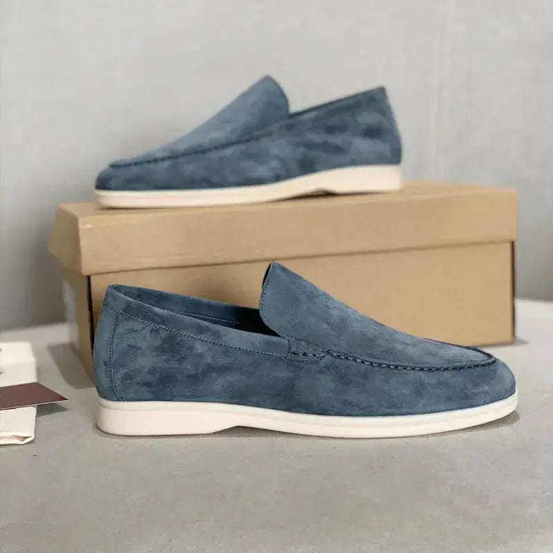 LuxeFoot - Loafers en Suède pour Hommes, Confort Élevé et Style Élégant