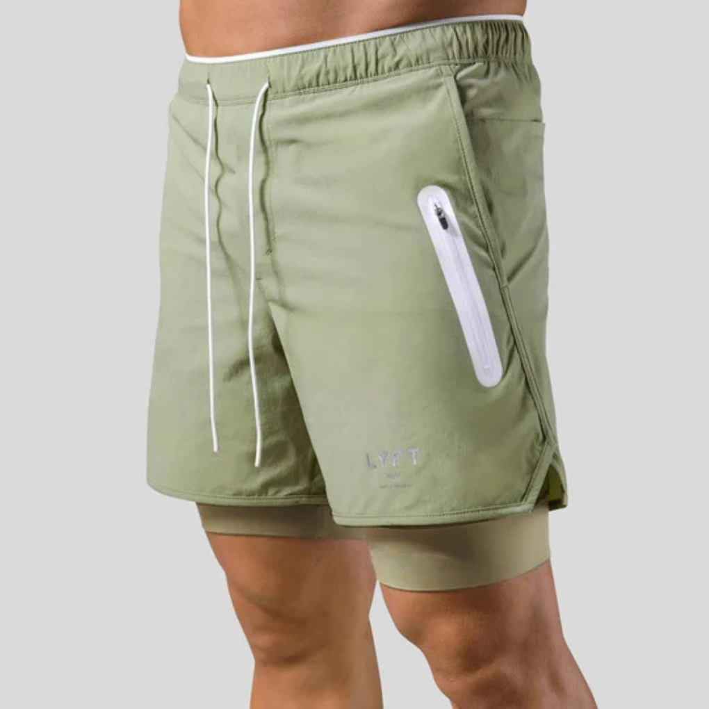 Pantalon de sport 2 en 1 pour homme