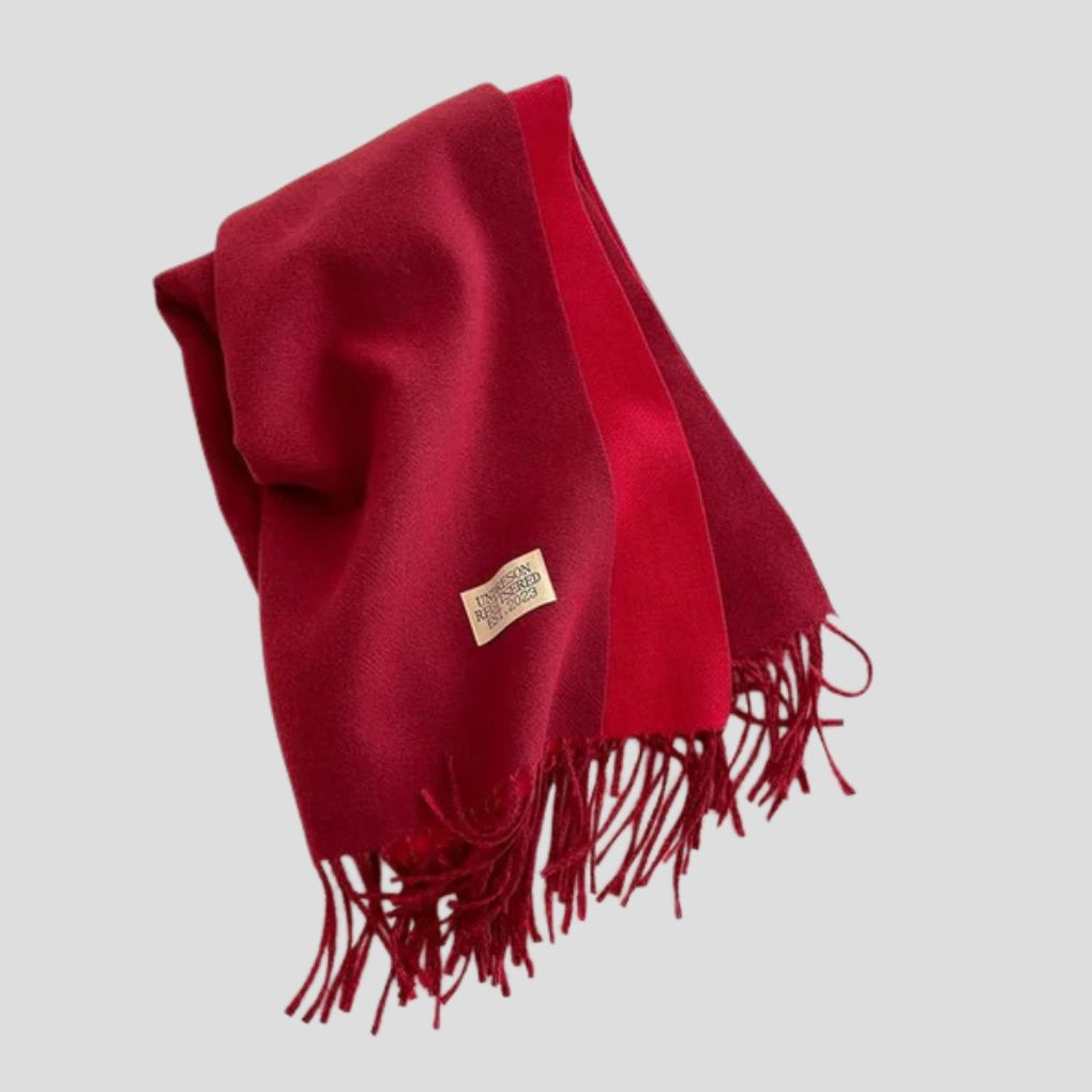 Écharpe en laine style hivernal classique