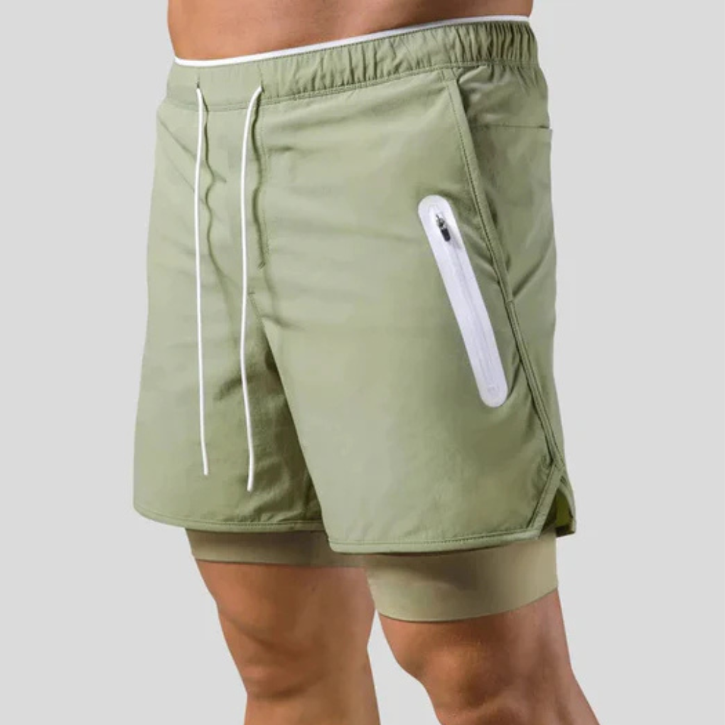 Pantalon de sport 2 en 1 pour homme