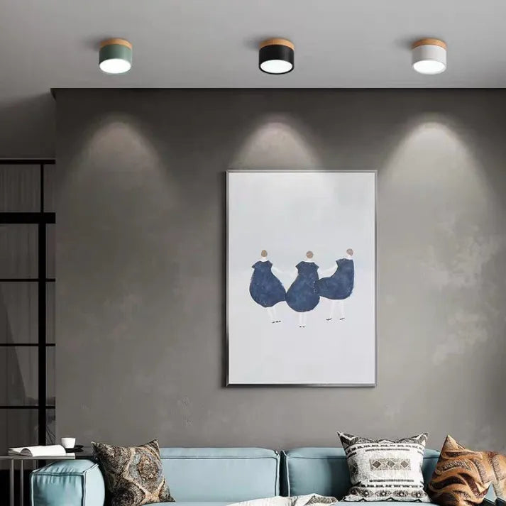 LumiZénith - Plafonnier LED Cylindrique pour Couloir Modern et Énergétiquement Efficace