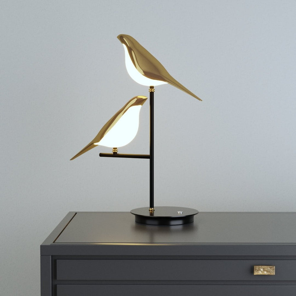 LumièreChic - Lampe de bureau LED moderne en or galvanisé