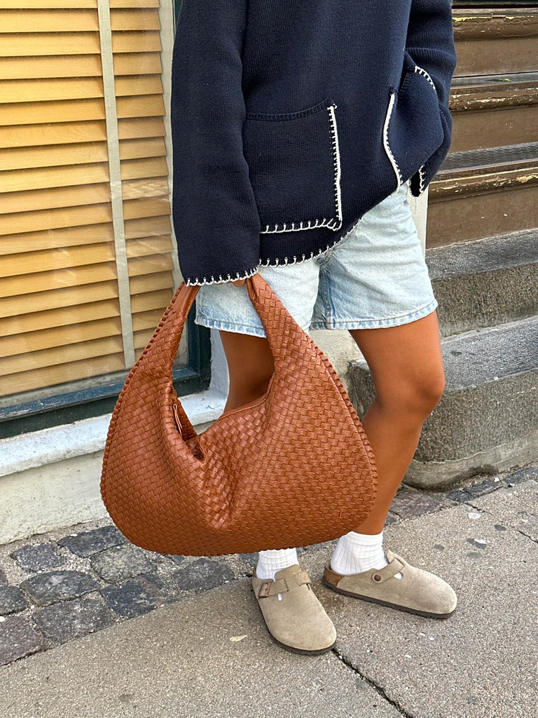 Sassy Bag - Sac à Main Tressé en Cuir Luxueux