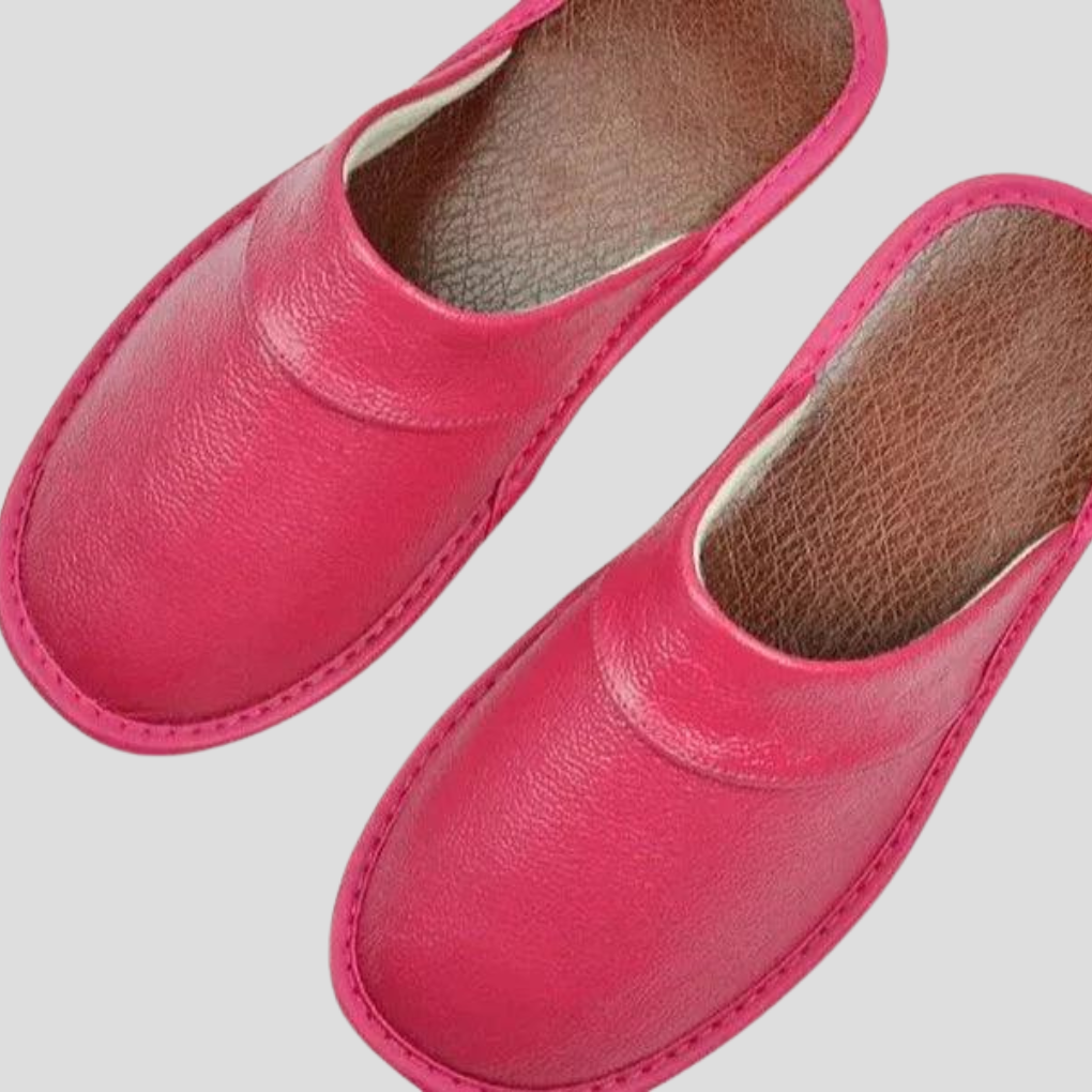 Pantoufles en cuir pour hommes