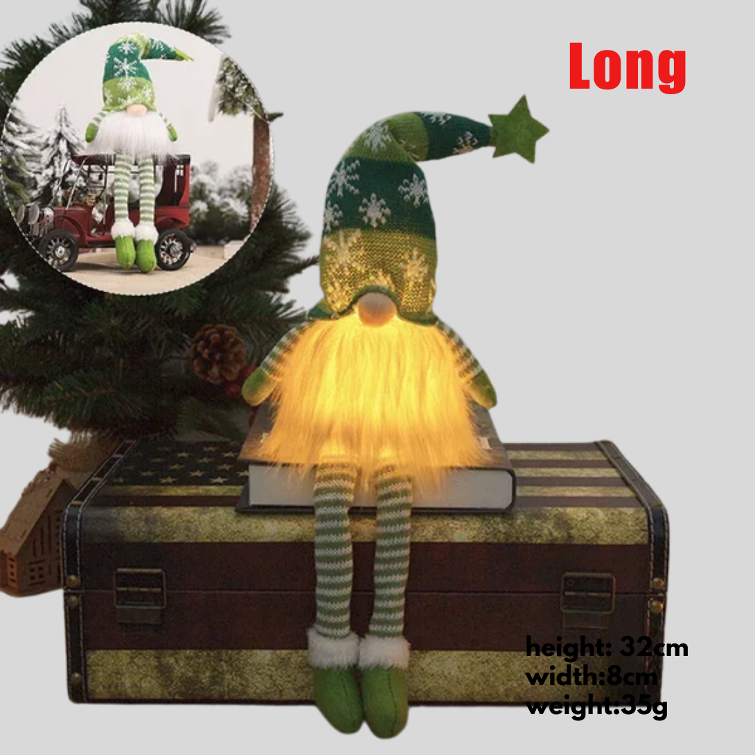 Ornements de Gnomes en Poupée Sans Visage LED
