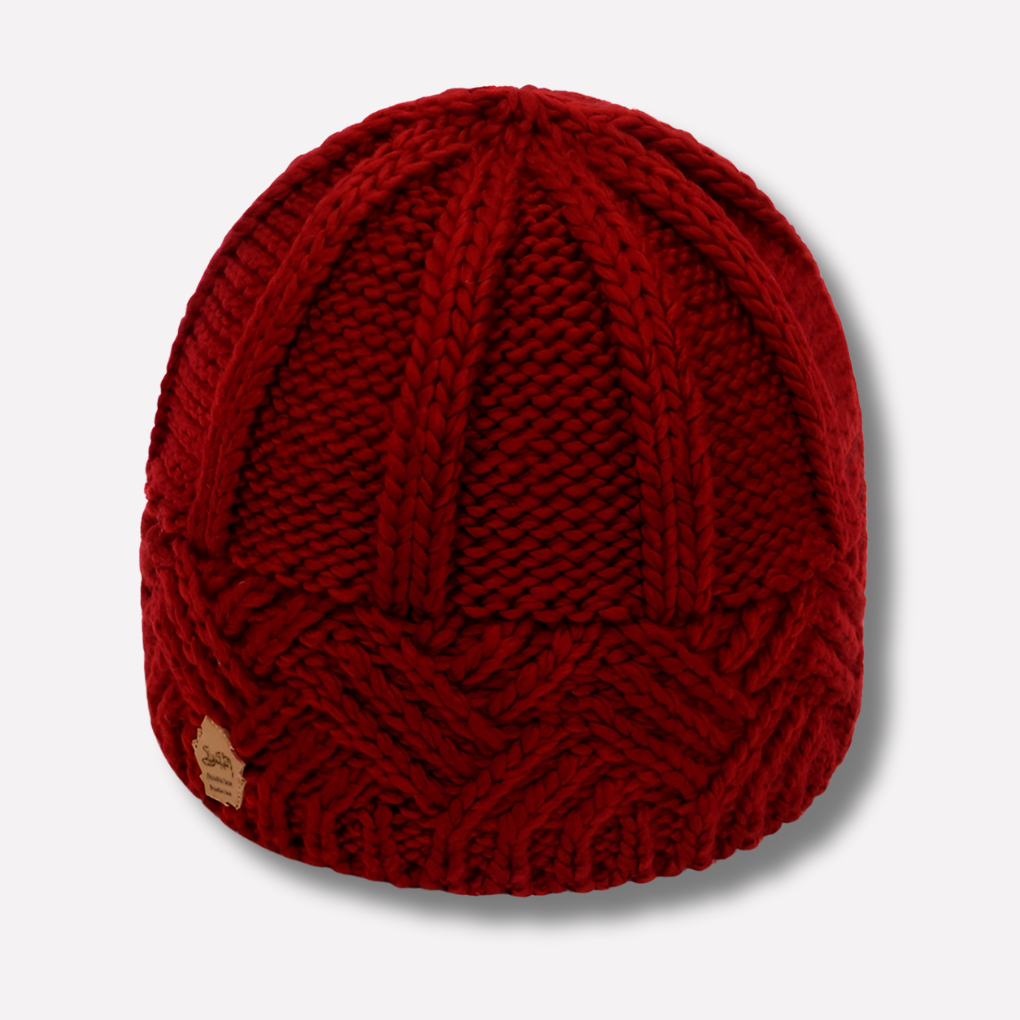 Bonnet en maille pour femme