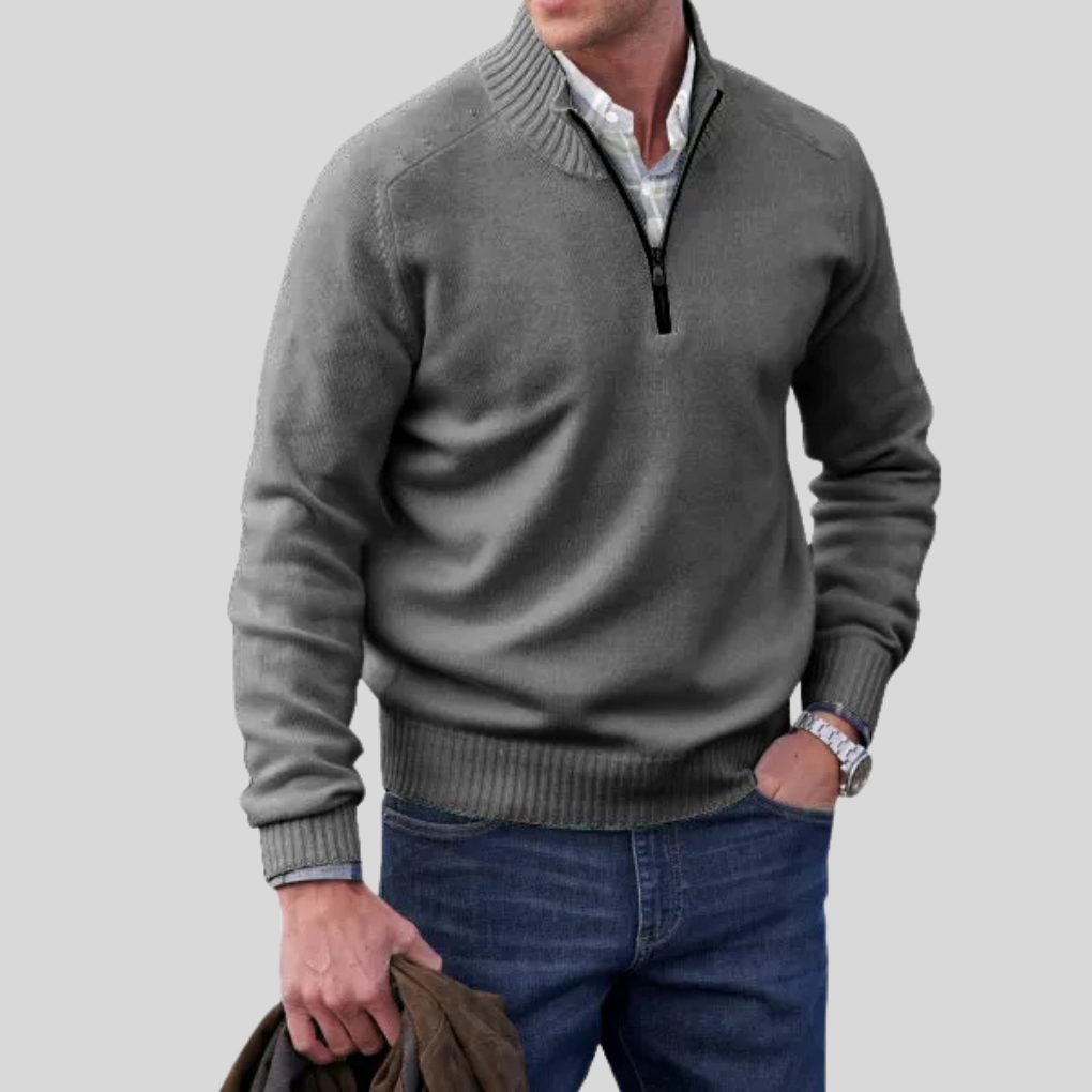 Pull à fermeture éclair pour homme