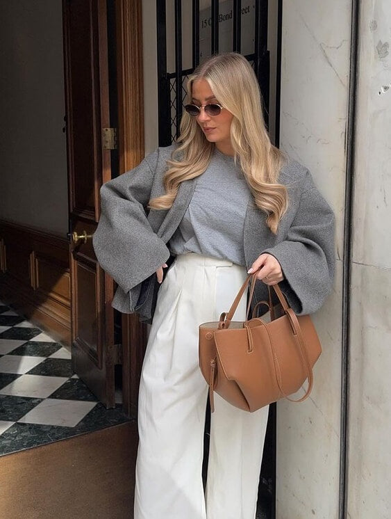 Élégance Chic - Sac à main vintage pour femmes | Grand sac en cuir à épaule