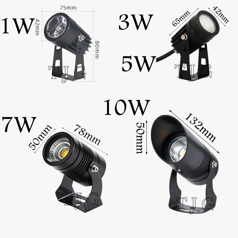 LumiOutdoor - Spot LED Dimmable Imperméable IP65 pour Éclairage de Jardin