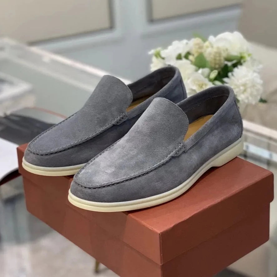 LuxeFoot - Loafers en Suède pour Hommes, Confort Élevé et Style Élégant