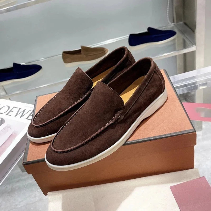 LuxeFoot - Loafers en Suède pour Hommes, Confort Élevé et Style Élégant