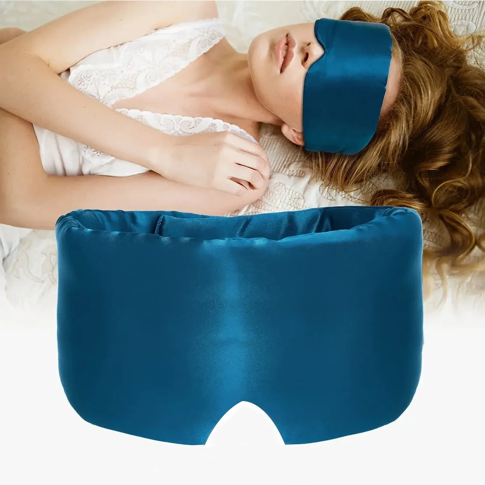 SnoozeLux - Masque de Nuit en Soie de Murier pour un Sommeil Réparateur