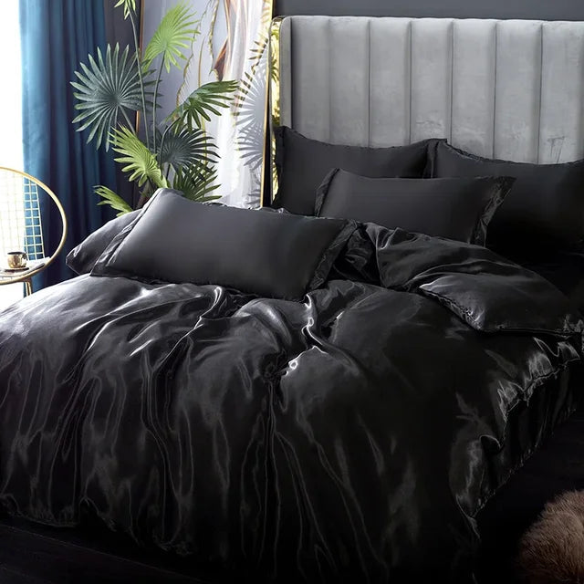 RêveLuxe - Housse de Couette Satinée Hypoallergénique 240x220 cm