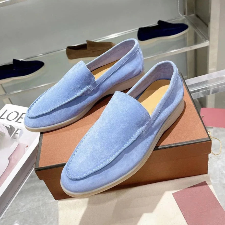 LuxeFoot - Loafers en Suède pour Hommes, Confort Élevé et Style Élégant
