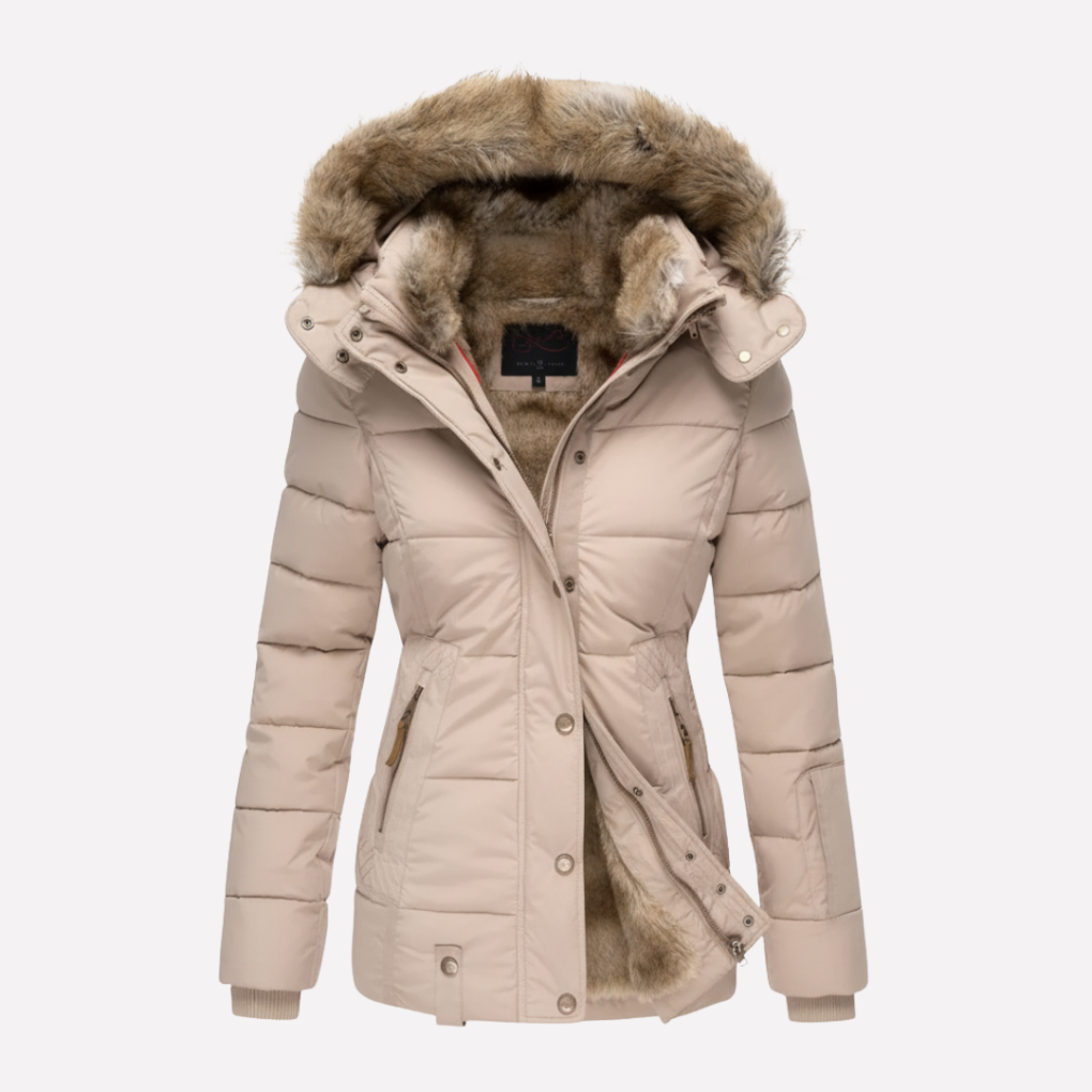 Veste rembourrée à capuche pour femmes