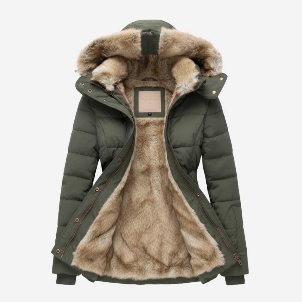Veste rembourrée à capuche pour femmes