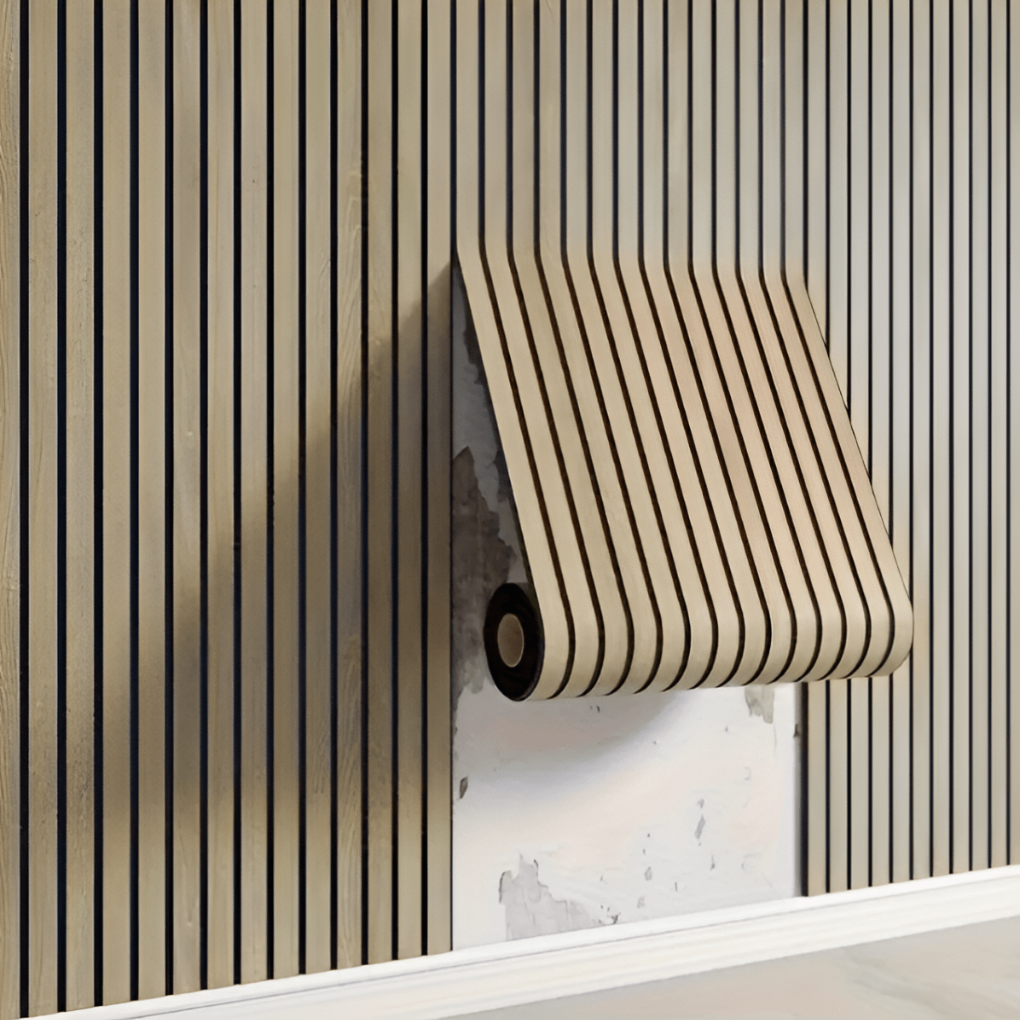 Panneaux Muraux en Bois Autocollants 3D