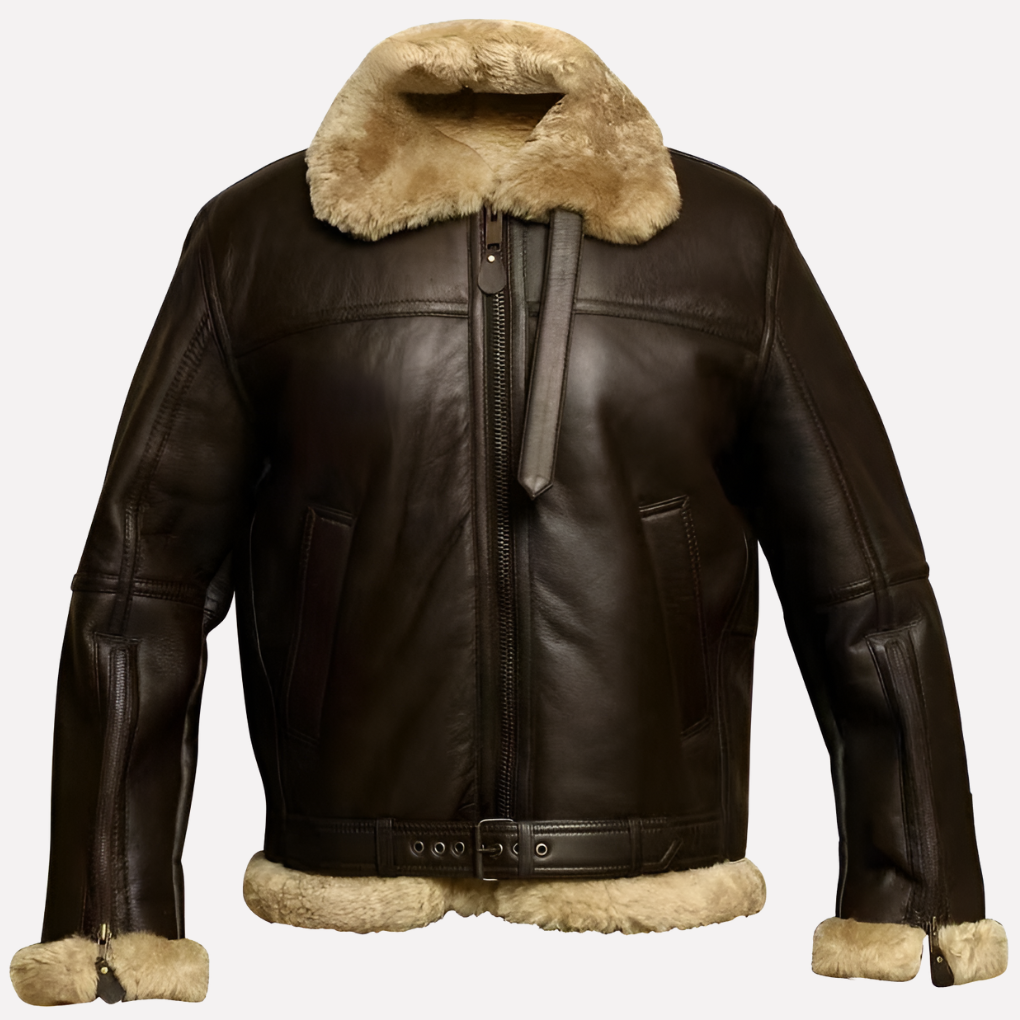 Veste de style shearling pour hommes
