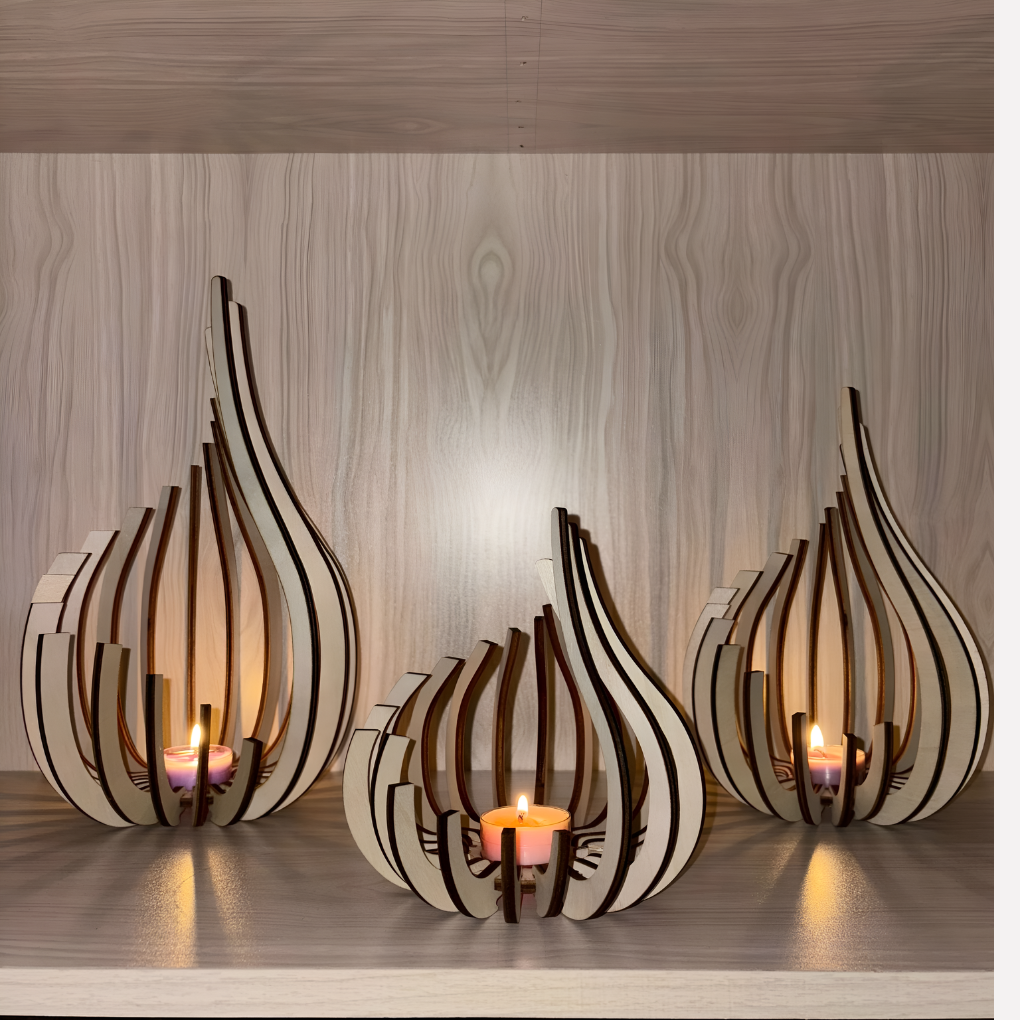 Porte-bougie minimaliste moderne et élégant