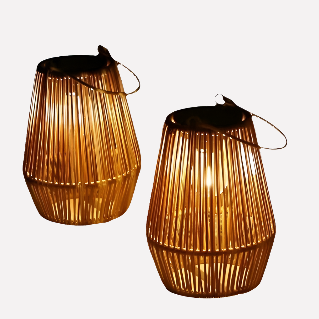 Lanternes suspendues solaires pour l'extérieur