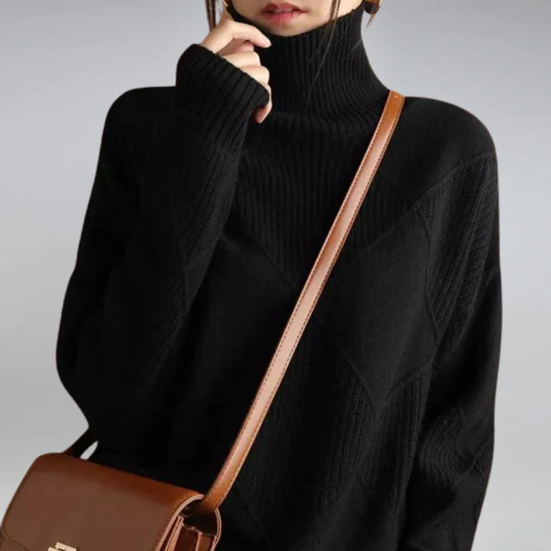 Pull à col roulé classique en laine : chaleur et style sophistiqué