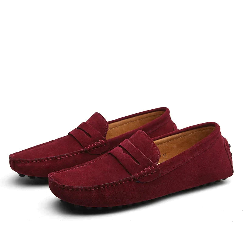 Hugoro | Mocassins en Daim au Style Italien