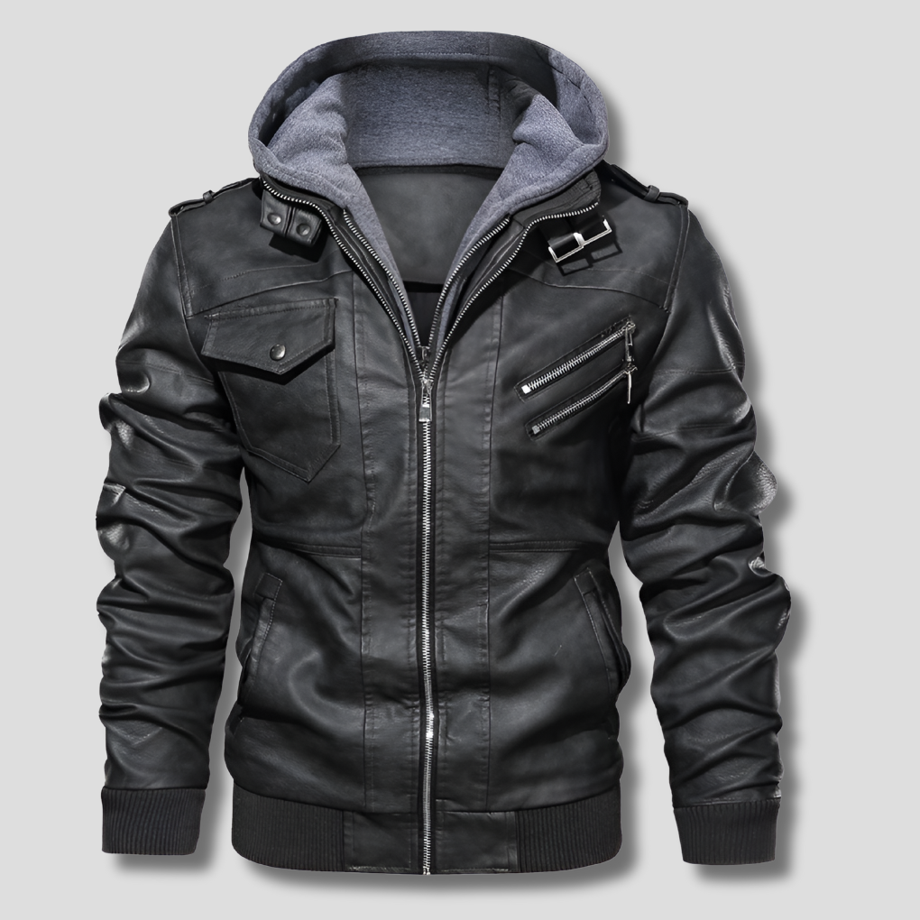Veste en cuir pour homme