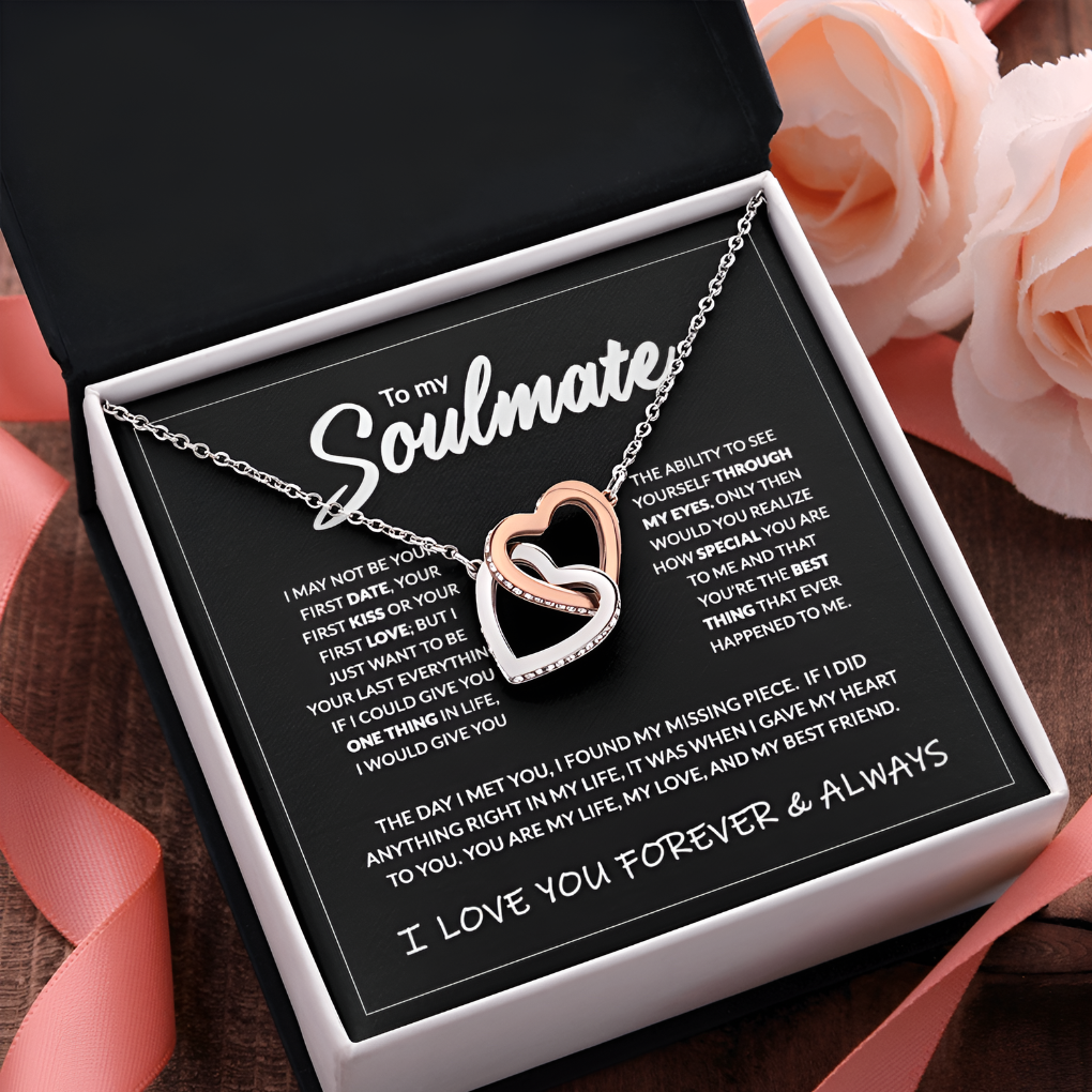 Collier pendentif deux cœurs pour femme