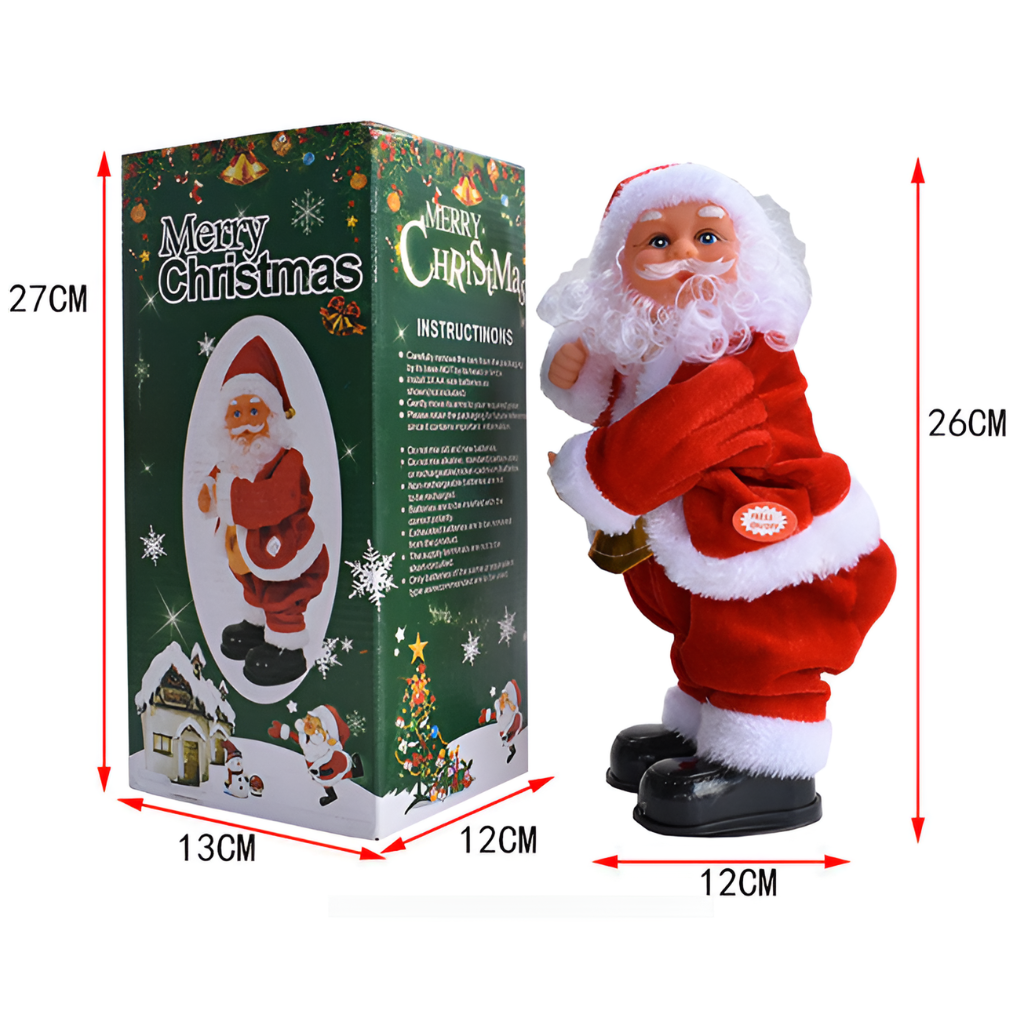 Père Noël chantant et dansant grandeur nature