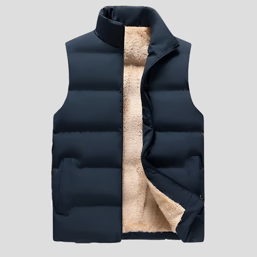 Gilet d’Hiver pour Homme en Mélange de Laine