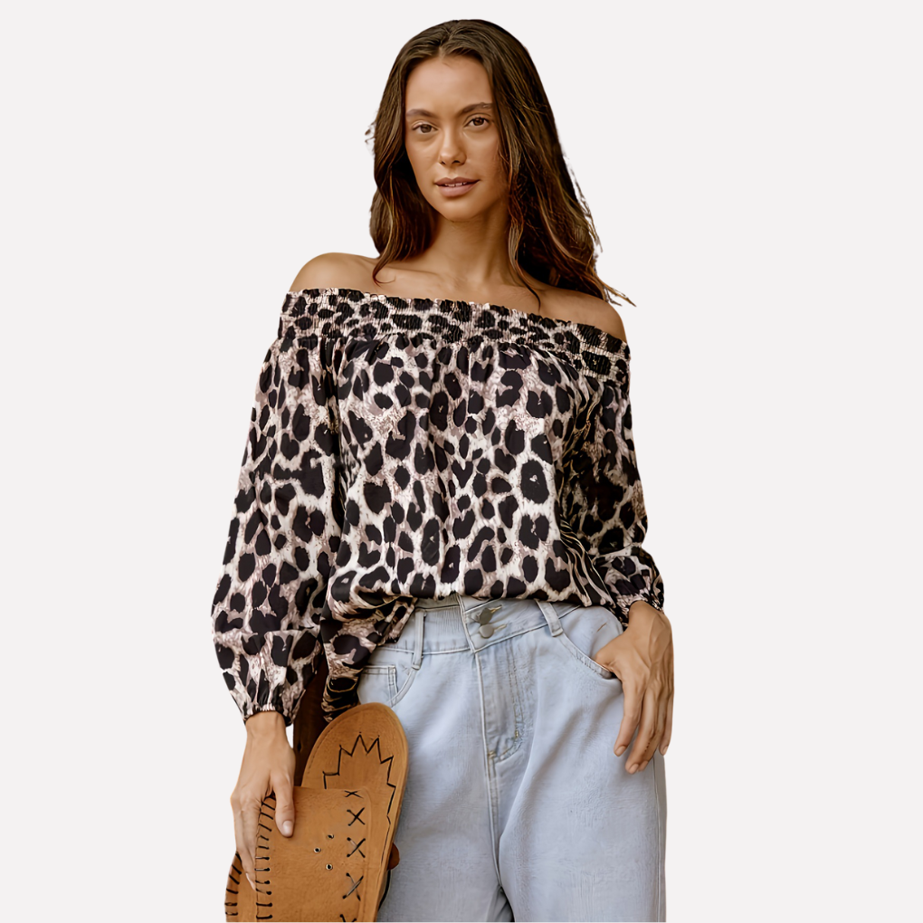 Blouse à ourlet « mullet » pour femme